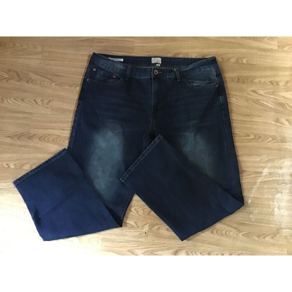 Weatherproof Vintage Blue Jeans Size 40/30 Straight Leg Zip Fly Cowboy Classic